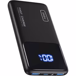 INIU Power Bank, 20W PD3.0 QC4.0 Fast Charging USB C 10500mAh LED Display Portable Charger, Slimmest Phone Battery Pack with ...