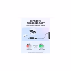 Link Cable, [5m/16ft] Virtual Reality Headset Cable [Charging While Playing] 3.0 High-Speed USB to USB C Cable with Separate Charging Port for Meta