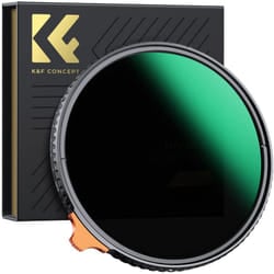 K&F Concept 86mm Putter Variable ND Filter ND2-ND400 (1-9 Stops) 28 Multi-Layer Coatings Import AGC Glass Adjustable Neutral Density Filter