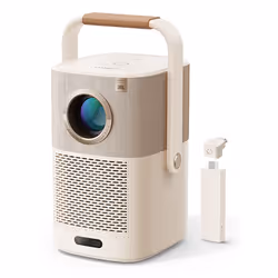 Yaber T2 Plus 1080p Portable Projector - Cream, 450 ANSI lumens, LED, 1080p (1920x1080), 16:9, 1016 - 3048 mm (40 - 120"), 4: ...
