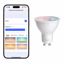 Aqara LED Bulb T2, Smart bulb, Bluetooth/Zigbee, White, GU10, 2000 K, 9000 K