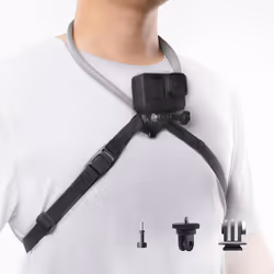 PGYTECH CapLock POV Neck Mount for DJI OSMO Action 4/3 for Gopro Hero 12/11/10 for OSMO Pocket Hand Free Video Vlog Neckla ...