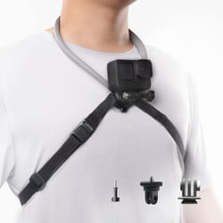 PGYTECH CapLock POV Neck Mount for DJI OSMO Action 4/3  for Gopro Hero 12/11/10  for OSMO Pocket  Hand Free Video Vlog Necklace Lanyard Body