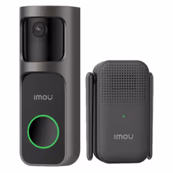 Imou Doorbell 2S Kit, Black, Home, Wall, MicroSD (TransFlash), 512 GB, H.265