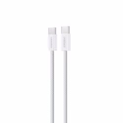 DUDAO L6C USB-C to 60W PD 2m hvid - Digital/Daten, 2 m, USB C, USB C, White
