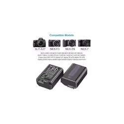 NEEWER NP-FW50 Camera Battery Charger Set for Sony