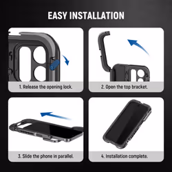 NEEWER PA023 Metal Cage For iPhone 15 Pro Max