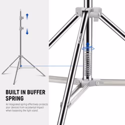 NEEWER ST-190SS Upgraded 75"/190cm Stainless Steel Light Stand