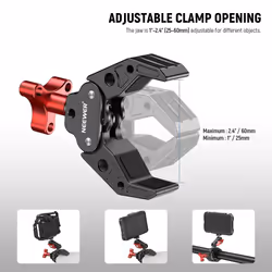 NEEWER UA023 Super Clamp with Dual Ballhead Magic Arm