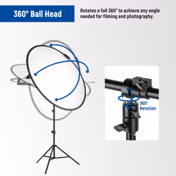 NEEWER Cellphone Holder Clip Desktop Tripod Mount with Mini Ball Head