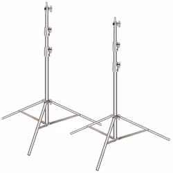 NEEWER Stainless Steel Photography Light Stand 260cm 2-Pack