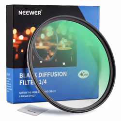 NEEWER Black Diffusion 1/4 Cinematic Effect Filter 46mm