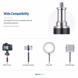NEEWER Desk Mount C Clamp Light Stands 2-Pack