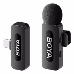 BOYA BY-V2.0 | 2.4 GHz Wireless Microphone System 2.4 GHz, Clip-on microphone, 20 - 16000 Hz, 80 dB, Wireless, USB, 100 m