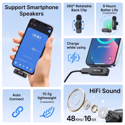 BOYA BY-V2.0 | 2.4 GHz Wireless Microphone System 2.4 GHz - Additional view 6