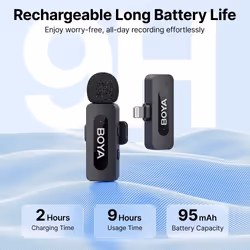 BOYA BY-V2.0 | 2.4 GHz Wireless Microphone System 2.4 GHz - Additional view 8
