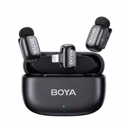 BOYA mini | Ultracompact 2.4GHz Wireless Microphone System, Lavalier microphone, Condenser microphone, Omnidirectional, 20 - ...