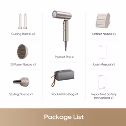 Dreame AHD51-PRO-GOLD Pocket Pro Hair Dryer - Gold - Additional view 8
