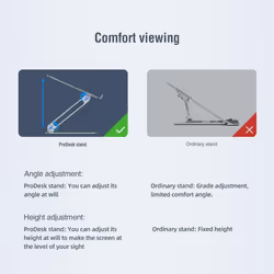 NILLKIN Aluminum Laptop Stand For 17 inch MacBook Pro Adjustable Ergonomic Free Adjustment Ventilated Laptop Holder Computer  ...
