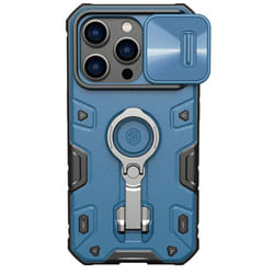 Nillkin CamShield Armor Pro Case For iPhone 14 Pro Phone Case Ring Holder Camera Slider Heavy Protection Shockproof Back Cover - blue, iPhone 14 Pro