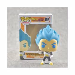 3PCS DragonBall Blue Goku Vegeta Figure Pink Hair Black Super Saiyan Toy Funko POP - Blue Hair Vegeta