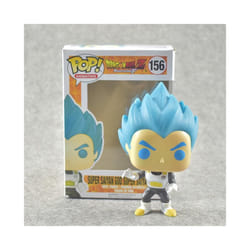 3PCS DragonBall Blue Goku Vegeta Figure Pink Hair Black Super Saiyan Toy Funko POP - Blue Hair Vegeta