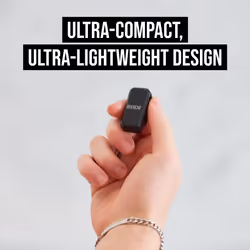 RÃDE Wireless Micro ULTRA-Compact Wireless Microphone -Lightning Black