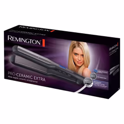 Remington Hair Straightener, Advanced Ceramic coating for Sleek & smooth glide, Wide longer length 110mm floating plates, Digital display