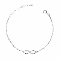 Test Product Clara 925 Sterling Silver Infinity Bracelet
