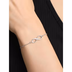 Test Product Clara 925 Sterling Silver Infinity Bracelet