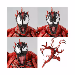 Yamaguchi Marvel Carnage Red Venom Spider-Man Action Model Figure Kids Doll