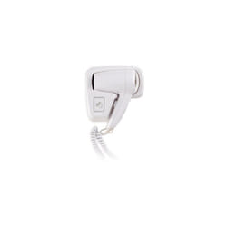 Electric Hair Dryer Wall Mounted Fixed Holster Type White Hotel Washroom
