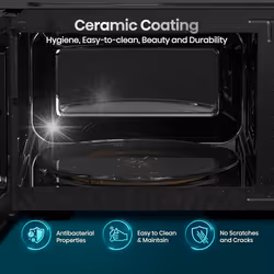 Hisense 700 Watts 20 Litre Inverter Microwave Oven H20MOBP1HIUK Black, Automatic Defrost, 5 power levels, Easy Clean, H
