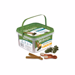 WHIMZEES By Wellness Variety Box Dental, Mixed Shapes, Size M, 28 Pieces, Natural and Grain Free Dog Chews, Dog Dental