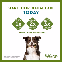 WHIMZEES By Wellness Variety Box Dental, Mixed Shapes, Size M, 28 Pieces, Natural and Grain Free Dog Chews, Dog Dental