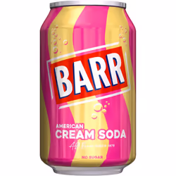 BARR since 1875, 24 Pack American Cream Soda, Zero No Sugar Sparkling Soft