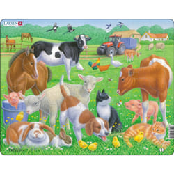 Larsen Maxi LA-FH35 Shape puzzle 15 pc(s) Farm