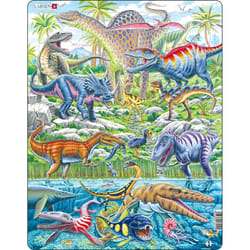 Larsen Maxi Dinosaurs that fly, run and dive 70 pcs Puzzle