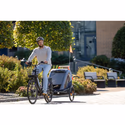 HAMAX Avenida One Child Bike Trailer: Blue Single