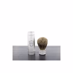 Parker SB-PAR-TRAVPB Parker Travel Shave Brush - Brushed Aluminum - Pure
