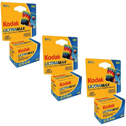 Kodak Ultramax 400 Color Print Film 36 Exp. 35mm DX 400 135-36 108 Pics Pack of 3  Basic