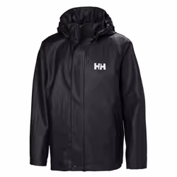 Helly Hansen Kids' Big Juniors Moss Coat Jacket with Full Rain Protection 990 Black 10