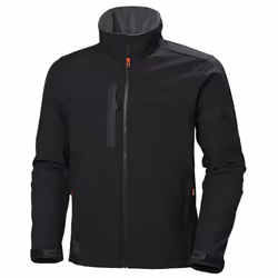 Helly-Hansen Kensington Softshell Jackets for Men with Durable Water Resistance  High Warm Collar  and Lined Zip Pockets  Bla ...