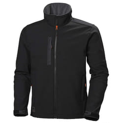 Helly-Hansen Kensington Softshell Jackets for Men with Durable Water Resistance  High Warm Collar  and Lined Zip Pockets  Black - X-Large
