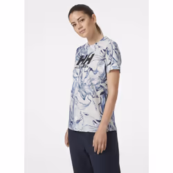 Helly Hansen Women's HH Logo T-Shirt Esra  853 Grey Fog Esra  Medium