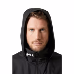Helly Hansen Men's Crew Hooded Jacket 2.0  990 Black  X-Large