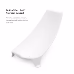 Flexi Bath Newborn Support, White - Made to Fit Stokke Flexi Bath Foldable Baby Bath - Lightweight, Convenient, Comfortable & Safe - Best for Babies