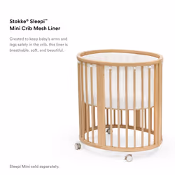 Sleepi Mini Mesh Liner, White - Breathable 3D Mesh for Safe Sleep - Compatible Sleepi Mini - Machine Washable