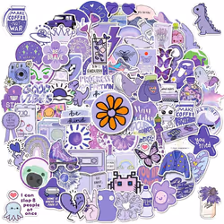 100Pcs Kawaii Purple Stickers for Water Bottles, Cute  Aesthetic Vinyl Stickers Waterproof Sticker, Laptop Guitar Stickers fo ...