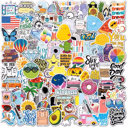 100pcs Aesthetic Notebook Sticker Pack, Vinyl Waterproof Mug Cute Stickers for Laptop, Car, Skateboard, Scrapbook, Water Bottle Decal
